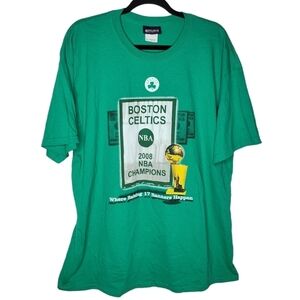 NBA Boston Celtics 2008 Champions NBA Exclusive Double Sided T-Shirt Size XL